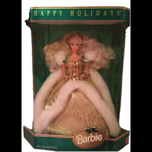 🎀Barbie Happy Holidays Special Edition 1994 Damaged Box Blonde